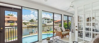 FISHERMANS PARADISE  WATERFRONT POOL HOME 2 minute drive to the beach