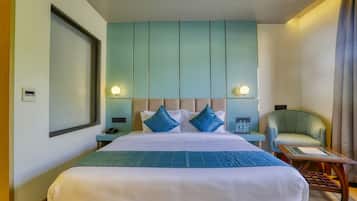 Executive kamer | Luxe beddengoed, een minibar, verduisterende gordijnen