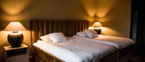 Biancheria da letto di alta qualità, una cassaforte in camera