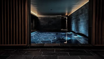 Sauna, steam room, hot springs, body treatments, facials