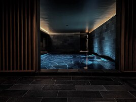 Sauna, steam room, hot springs, body treatments, facials
