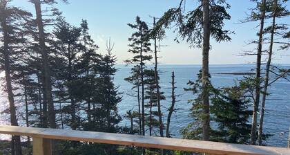 Two seaside dog-friendly cottages with beautiful views, walking trails & privacy