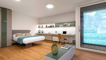 Panoramic-Doppelzimmer (50 sqm) | Wohnbereich