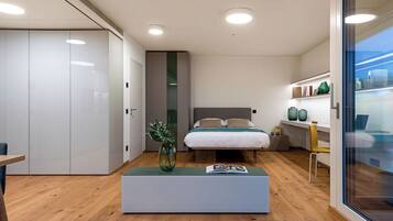 Panoramic-Doppelzimmer (50 sqm) | Wohnbereich
