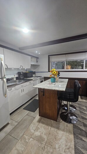 Fridge, microwave, oven, stovetop - warm and cozy studio (Waterloo)