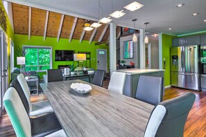 Dining - Mtn-View Gem in Lake Lure w/ Game Room & Fire Pit (Lake Lure)
