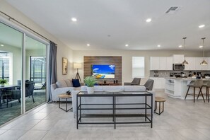 Villa, Multiple Bedrooms | Living room | Flat-screen TV, foosball