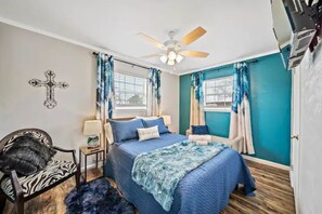 3 dormitorios, tabla de planchar con plancha, wifi gratis y ropa de cama