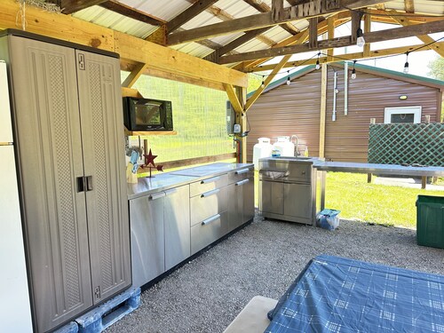 Private Creekside RV Stay Near Ellicottville NY @ Campground Adventures