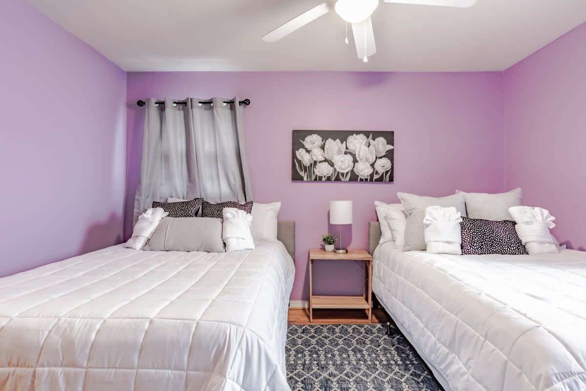 4 slaapkamers, een strijkplank/strijkijzer, wifi, beddengoed