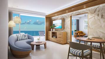 Suite, 1 habitación, balcón, frente al mar (Mammee Bay, Butler) | Ropa de cama hipoalergénica y camas con pillow-top