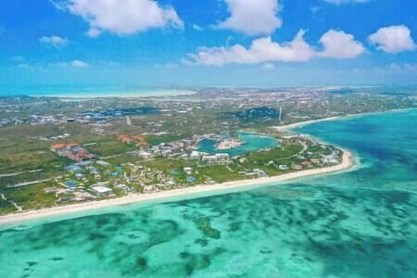 Aerial view of Turtle Cove