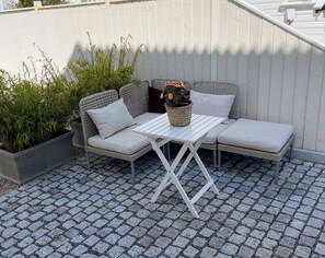 Terrace/patio - Nice, modern 3-bedroom apartment close to beach and city centre (Kristiansand)