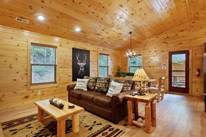 Smart TV, fireplace, video games