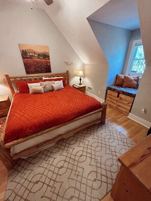 4 dormitorios, tabla de planchar con plancha, cuna de viaje