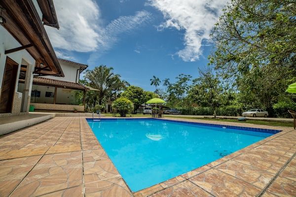 Outdoor pool, open 8:00 AM to 10:00 PM, sun loungers