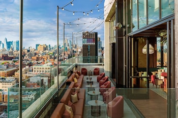 4 bars/lounges, rooftop bar, piano bar at Moxy NYC Lower East Side