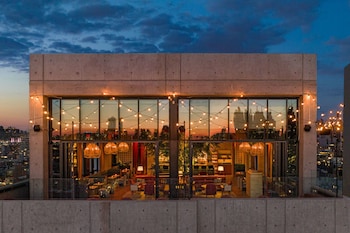 4 bars/lounges, rooftop bar, piano bar at Moxy NYC Lower East Side