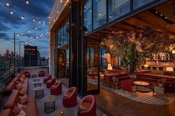 4 bars/lounges, rooftop bar, piano bar at Moxy NYC Lower East Side