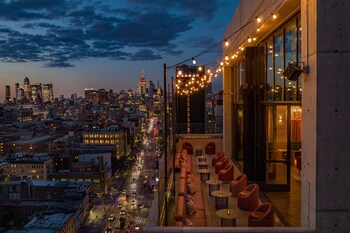 4 bars/lounges, rooftop bar, piano bar at Moxy NYC Lower East Side