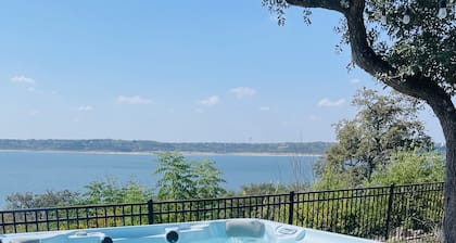 LakeView Villa, lake access, lake view, hot tub, game room, outdoor space