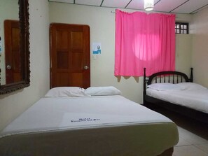 Habitación básica con 2 camas individuales, 1 habitación | Escritorio y espacio para trabajar con laptop 