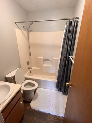 Combined shower/tub, hair dryer, towels, soap - Private midtown getaway 10 mins from Downtown & Wrightsville Beach. (Wilmington)