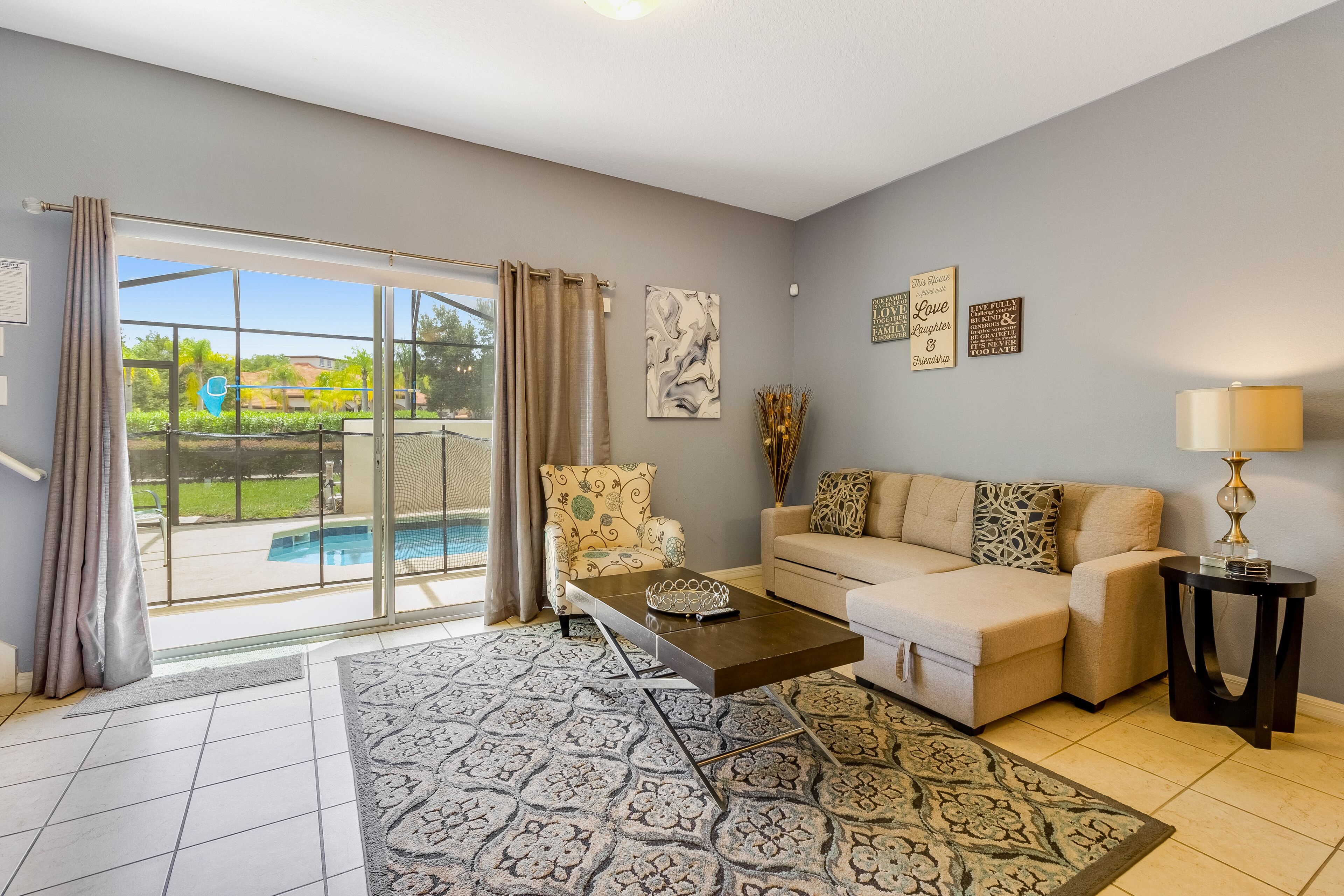 Resort-style home with private pool & shared amenities - 9 miles to Disney World
