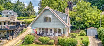 Lovely lakefront home with fireplace, pool, tennis, fast WiFi, & washer/dryer