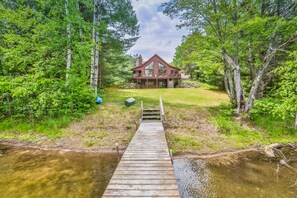 Exterior - Secluded lakefront cabin with deck, dock, kayak, canoe, & WiFi (Arbor Vitae)
