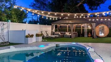 Una piscina riscaldata
