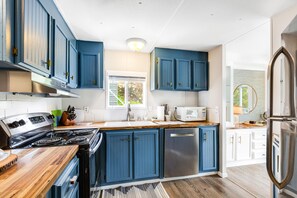 Fridge, microwave, oven, stovetop - Water-view home overlooking Hood Canal with large deck & firepit - dog-friendly (Hoodsport)