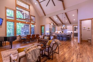 Fernseher, Kamin, Videospiele, DVD-Player