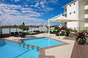 Una piscina riscaldata