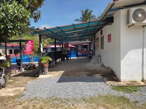 Fassade der Unterkunft