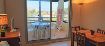Studio with pool and tennis courts, Capbreton