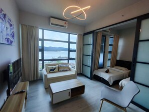 อพาร์ทเมนท์สำหรับครอบครัว | 2 ห้องนอน, ผ้าม่านกันแสง, เตารีด/โต๊ะรีดผ้า, Wi-Fi ฟรี