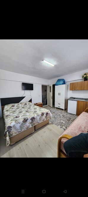 Basic Double Room, 1 Double Bed with Sofa bed, Smoking, Mountain View | 1 bedroom, individually decorated, desk, free WiFi