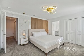 4 bedrooms, iron/ironing board, travel crib, WiFi