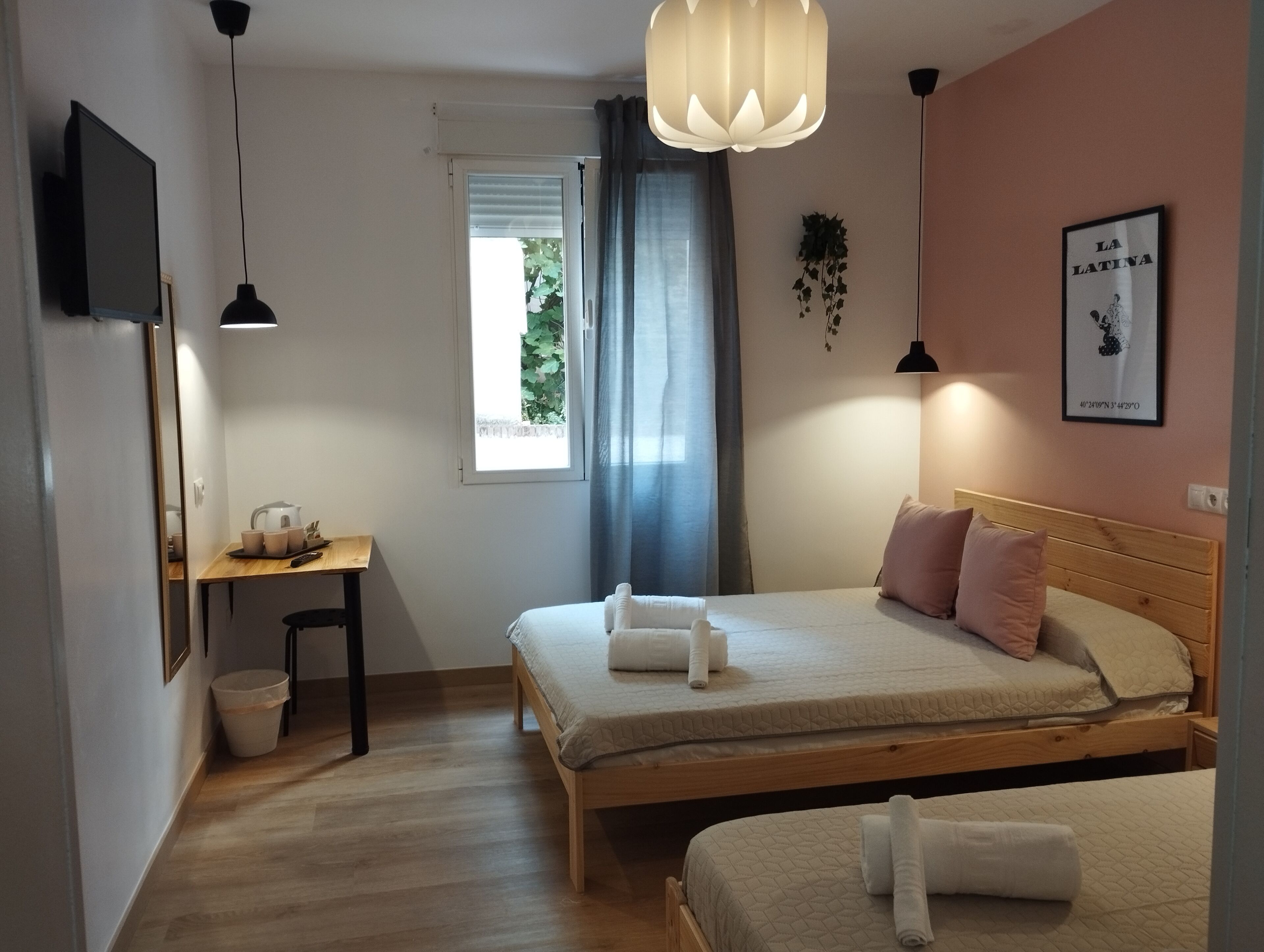 City Quadruple Room, 2 Double Beds, Private Bathroom, Courtyard View | Premium bedding, down comforters, iron/ironing board, free WiFi