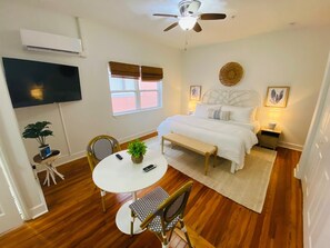 1 bedroom, iron/ironing board, travel crib, free WiFi