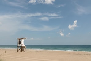 En la playa