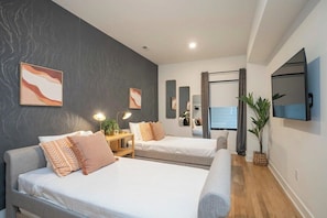 4 chambres, fer et planche Ă repasser, Wi-Fi, draps fournis