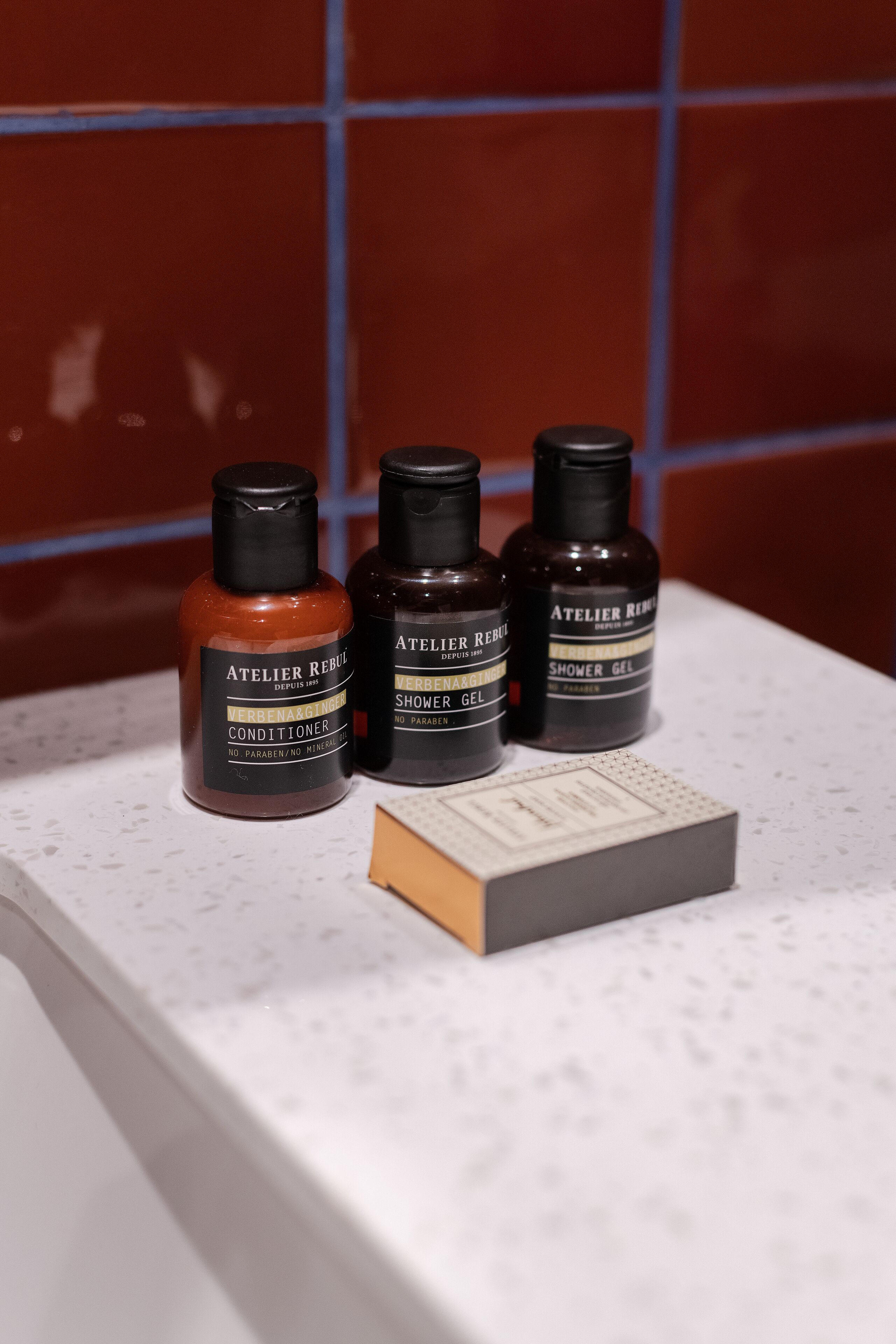 shower, hydromassage showerhead, designer toiletries, hair dryer