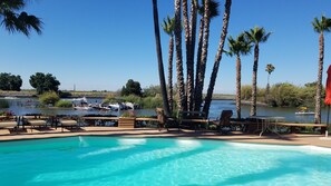 Outdoor pool - Paradise Point. 1 minute to fast water and a beach!  Pool, Spa, Dock. Sleeps 10 (Discovery Bay)