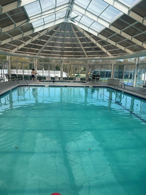 Indoor pool, outdoor pool - Bethany Beach house on Salt Pond Golf Course (Bethany Beach)