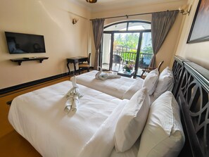 Lily Pond View Room | Egyptian cotton sheets, premium bedding, down comforters