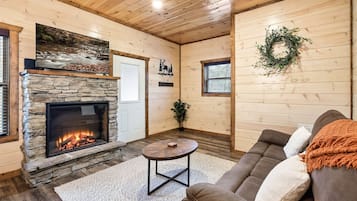 TV connectée, cheminée