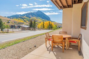 Outdoor dining - View of Slopes | Hot Tub, Pool, Ski Bus (Crested Butte)