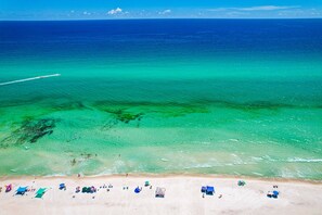 Sun loungers, beach towels